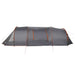Tunnel Tent 5-Person met dak Grijs en Oranje 805 x 405 x 211 cm