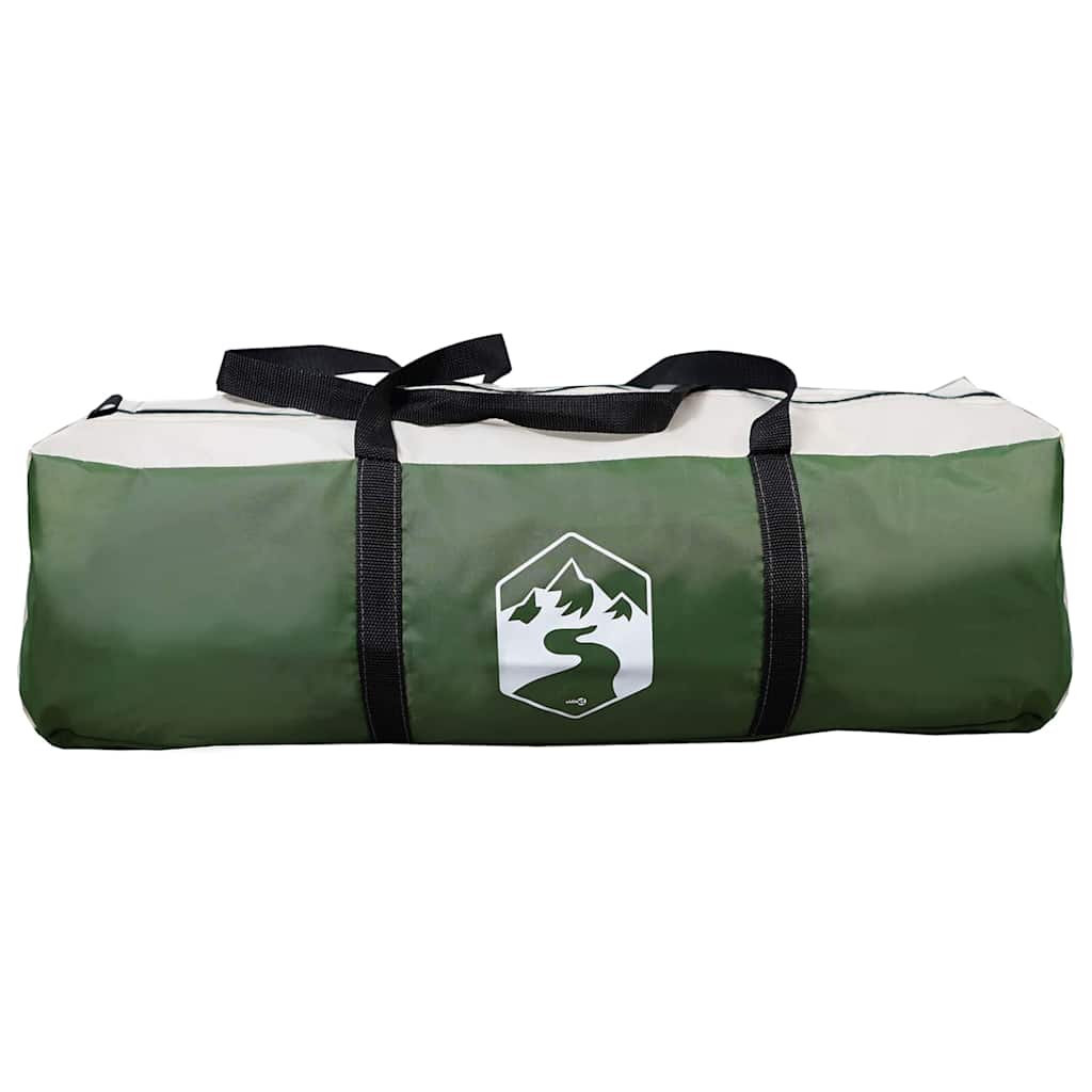 Tunnel Tent voor 6 Personen Groen en Wit 890 x 470 x 220 cm