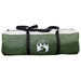 Tunnel Tent voor 6 Personen Groen en Wit 890 x 470 x 220 cm