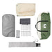 Tunnel Tent voor 6 Personen Groen en Wit 890 x 470 x 220 cm