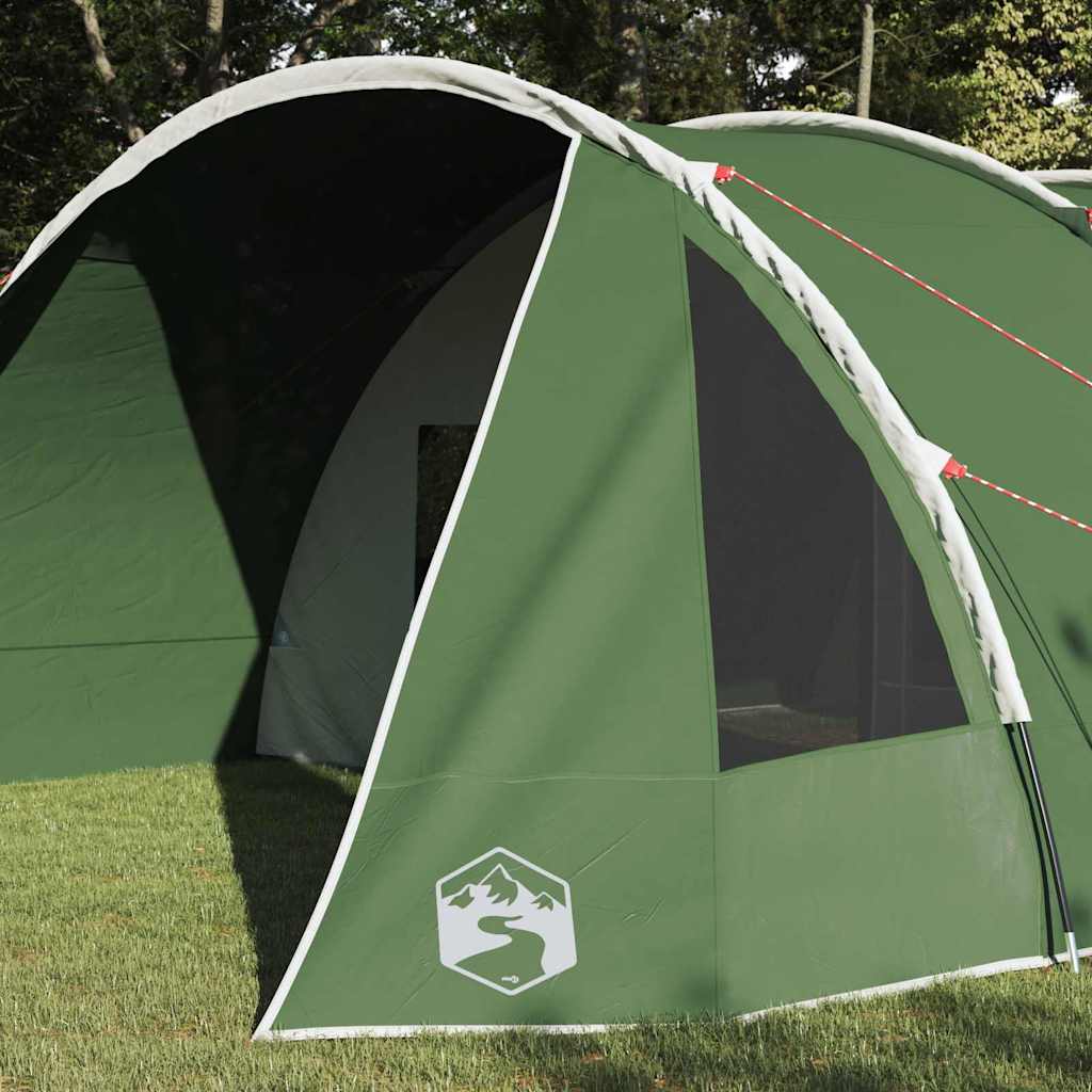Tunnel Tent voor 6 Personen Groen en Wit 890 x 470 x 220 cm