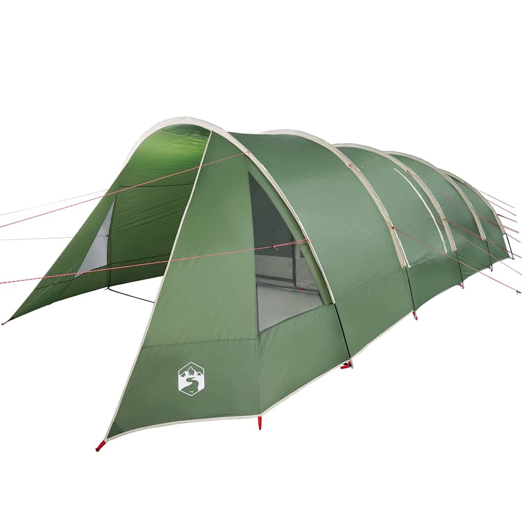 Tunnel Tent voor 6 Personen Groen en Wit 890 x 470 x 220 cm