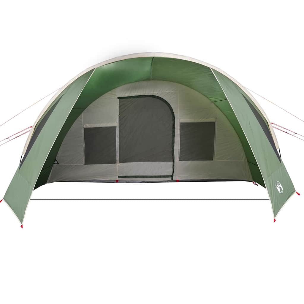 Tunnel Tent voor 6 Personen Groen en Wit 890 x 470 x 220 cm