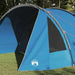 Tunnel Tent 6-Persoon met dak Blauw en Grijs 890 x 470 x 220 cm