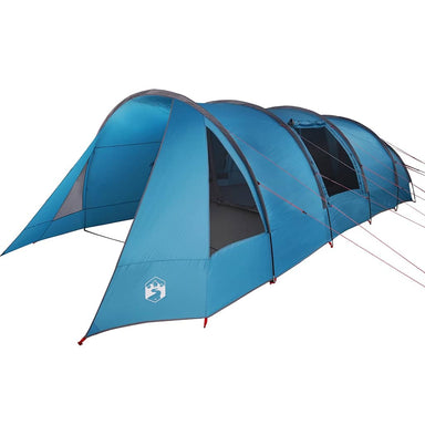 Tunnel Tent 6-Persoon met dak Blauw en Grijs 890 x 470 x 220 cm
