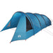 Tunnel Tent 6-Persoon met dak Blauw en Grijs 890 x 470 x 220 cm