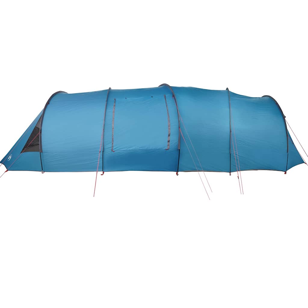 Tunnel Tent 6-Persoon met dak Blauw en Grijs 890 x 470 x 220 cm