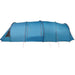Tunnel Tent 6-Persoon met dak Blauw en Grijs 890 x 470 x 220 cm