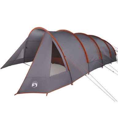 Tunnel Tent 6-Persoon Grijs en Oranje 890 x 470 x 220 cm