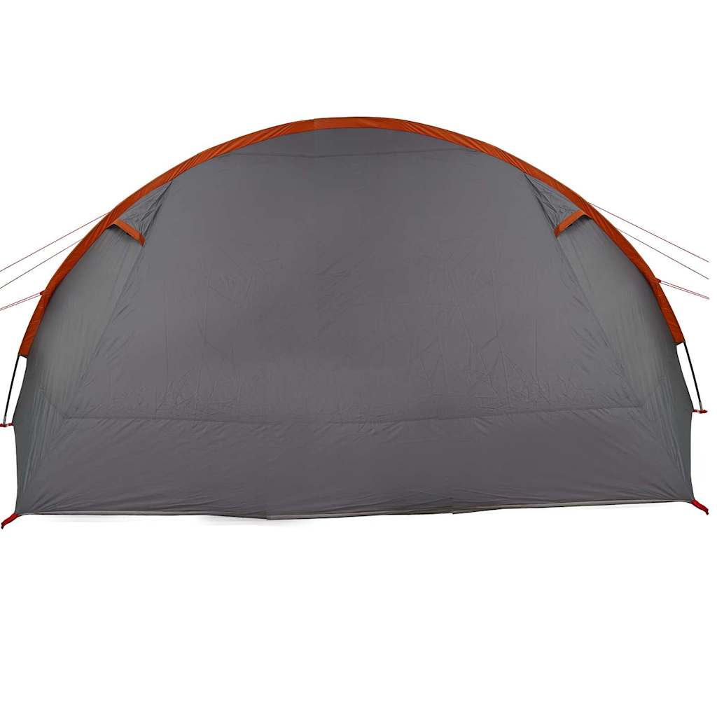 Tunnel Tent 6-Persoon Grijs en Oranje 890 x 470 x 220 cm