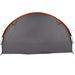 Tunnel Tent 6-Persoon Grijs en Oranje 890 x 470 x 220 cm