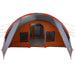 Tunnel Tent 6-Persoon Grijs en Oranje 890 x 470 x 220 cm