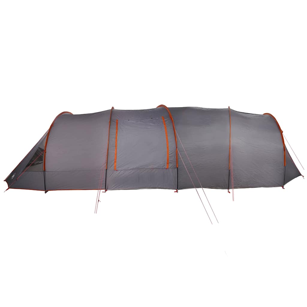 Tunnel Tent 6-Persoon Grijs en Oranje 890 x 470 x 220 cm