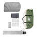 Tunnel Tent 6-Persoon met dak Groen en Wit 700 x 590 x 215 cm