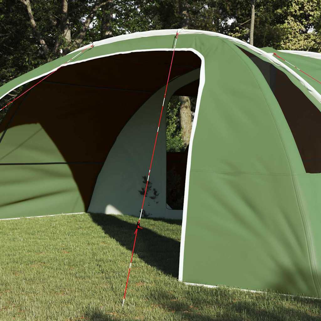 Tunnel Tent 6-Persoon met dak Groen en Wit 700 x 590 x 215 cm