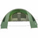 Tunnel Tent 6-Persoon met dak Groen en Wit 700 x 590 x 215 cm