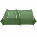 Tunnel Tent 6-Persoon met dak Groen en Wit 700 x 590 x 215 cm