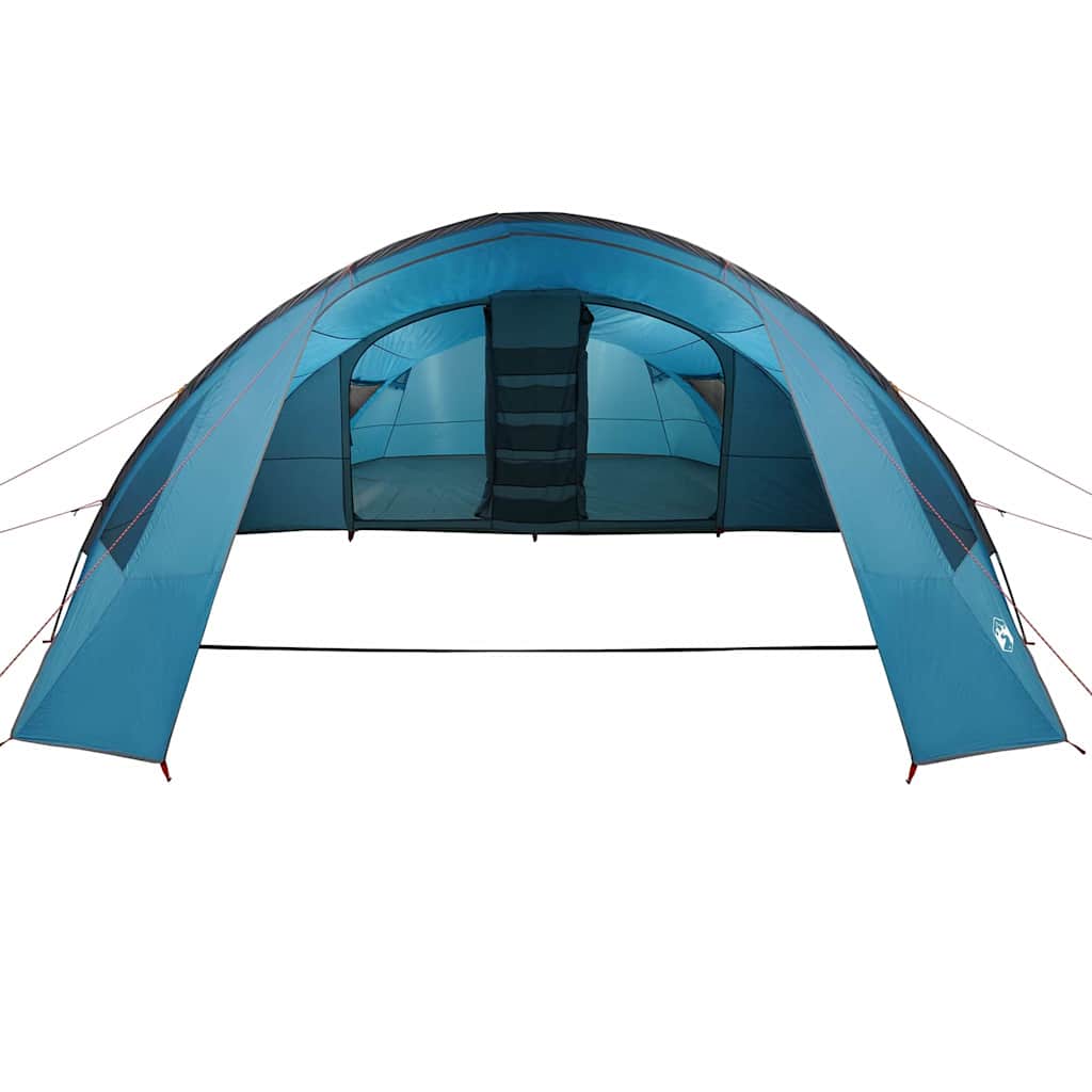 Tunnel Tent 6-Persoon met dak Blauw en Grijs 700 x 590 x 215 cm