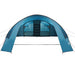 Tunnel Tent 6-Persoon met dak Blauw en Grijs 700 x 590 x 215 cm