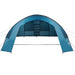Tunnel Tent 6-Persoon met dak Blauw en Grijs 700 x 590 x 215 cm