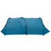 Tunnel Tent 6-Persoon met dak Blauw en Grijs 700 x 590 x 215 cm