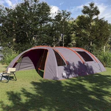 Tunnel Tent 6-Persoon Grijs en Oranje 700 x 590 x 215 cm