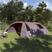 Tunnel Tent 6-Persoon Grijs en Oranje 700 x 590 x 215 cm
