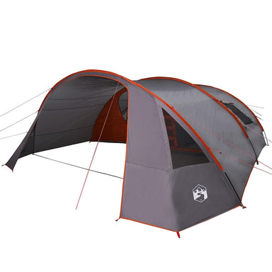 Tunnel Tent 6-Persoon Grijs en Oranje 700 x 590 x 215 cm