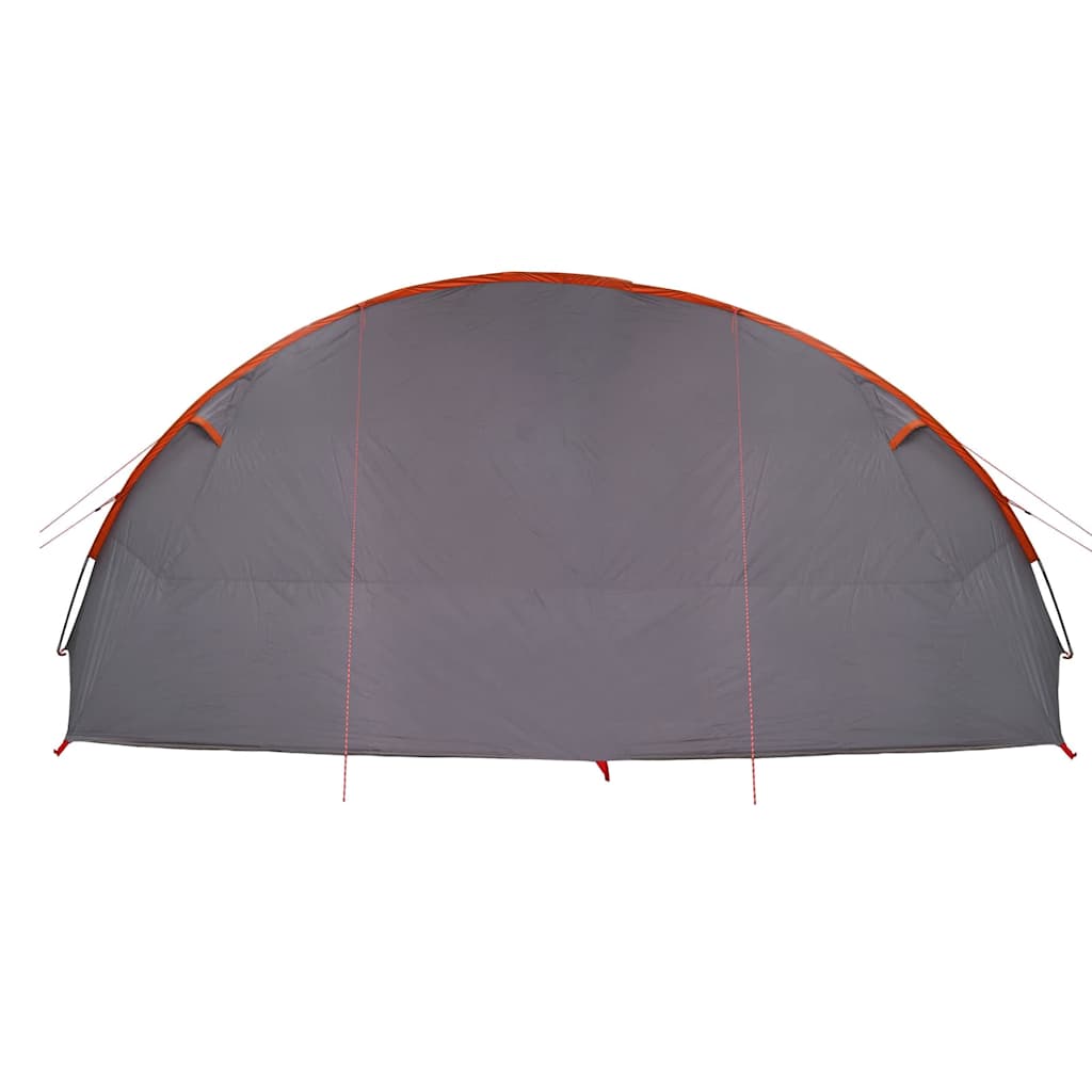 Tunnel Tent 6-Persoon Grijs en Oranje 700 x 590 x 215 cm