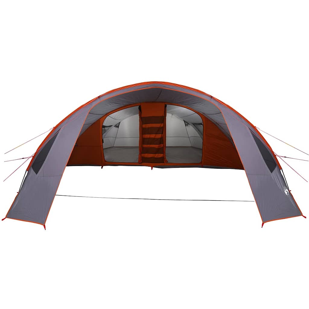 Tunnel Tent 6-Persoon Grijs en Oranje 700 x 590 x 215 cm