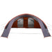 Tunnel Tent 6-Persoon Grijs en Oranje 700 x 590 x 215 cm