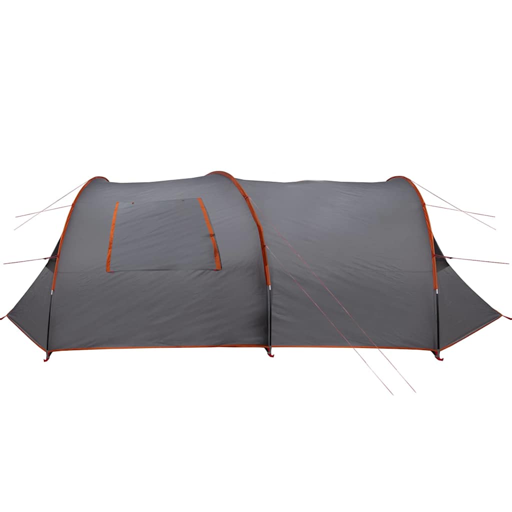 Tunnel Tent 6-Persoon Grijs en Oranje 700 x 590 x 215 cm