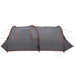 Tunnel Tent 6-Persoon Grijs en Oranje 700 x 590 x 215 cm