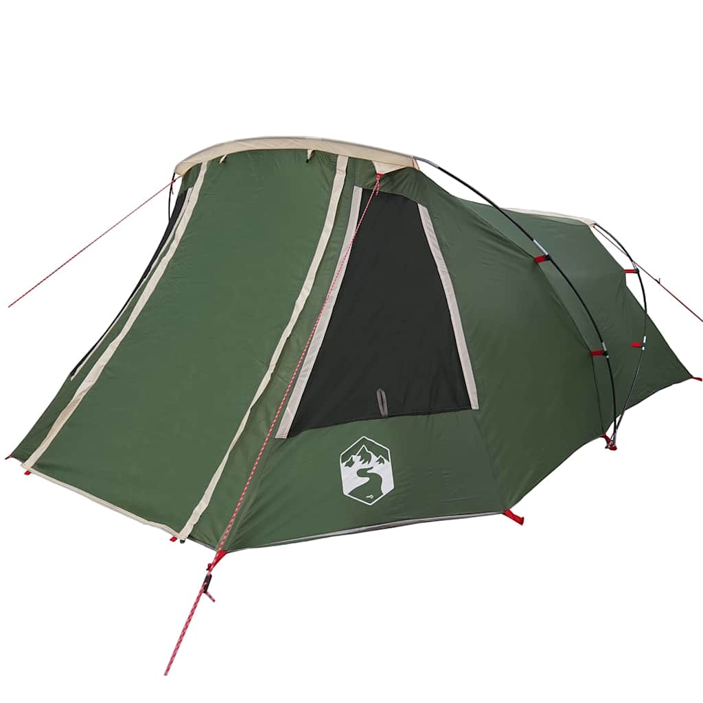 Tunnel Tent 3-Person met dak Groen en Wit 328 x 228 x 115 cm