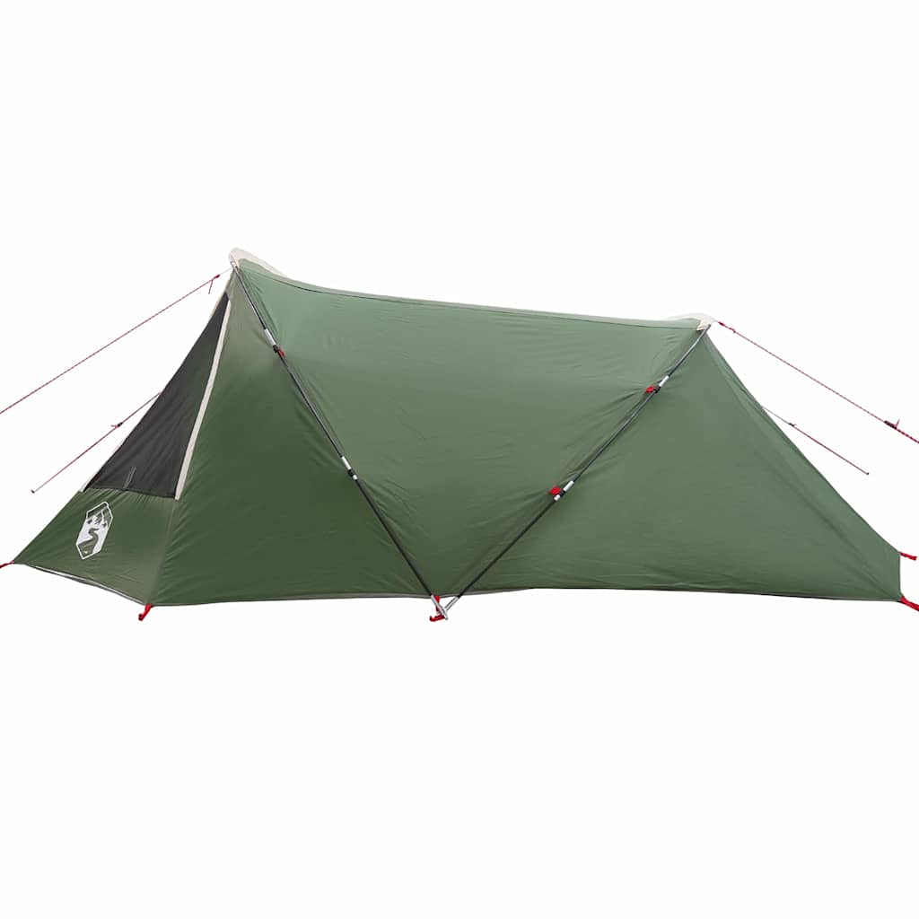Tunnel Tent 3-Person met dak Groen en Wit 328 x 228 x 115 cm