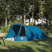 Tunnel Tent 3-Person met dak Blauw en Grijs 328 x 228 x 115 cm