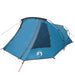 Tunnel Tent 3-Person met dak Blauw en Grijs 328 x 228 x 115 cm
