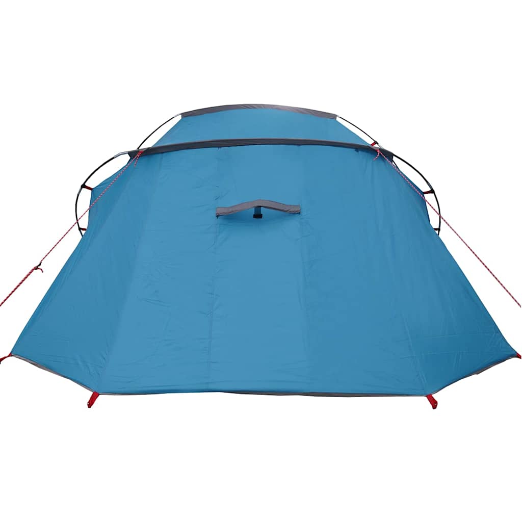 Tunnel Tent 3-Person met dak Blauw en Grijs 328 x 228 x 115 cm