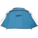 Tunnel Tent 3-Person met dak Blauw en Grijs 328 x 228 x 115 cm