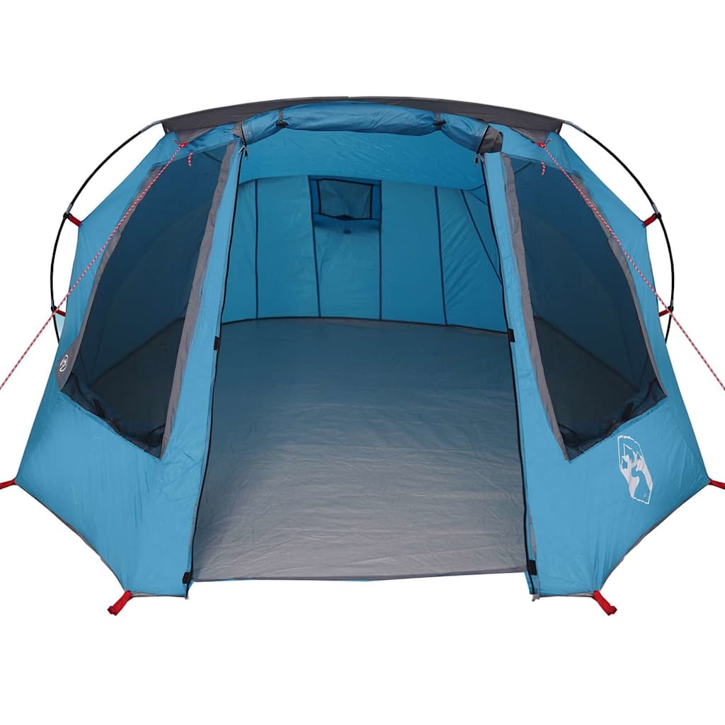 Tunnel Tent 3-Person met dak Blauw en Grijs 328 x 228 x 115 cm