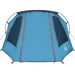 Tunnel Tent 3-Person met dak Blauw en Grijs 328 x 228 x 115 cm