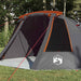 Tunnel Tent 3-Person met dak Grijs en Oranje 328 x 228 x 115 cm