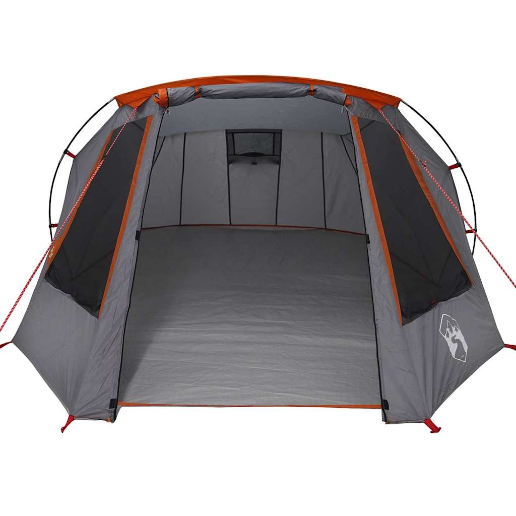 Tunnel Tent 3-Person met dak Grijs en Oranje 328 x 228 x 115 cm