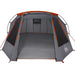 Tunnel Tent 3-Person met dak Grijs en Oranje 328 x 228 x 115 cm