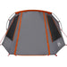 Tunnel Tent 3-Person met dak Grijs en Oranje 328 x 228 x 115 cm