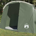 Tunnel Tent 4-Person met dak Groen en Wit 318 x 275 x 140 cm