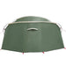 Tunnel Tent 4-Person met dak Groen en Wit 318 x 275 x 140 cm