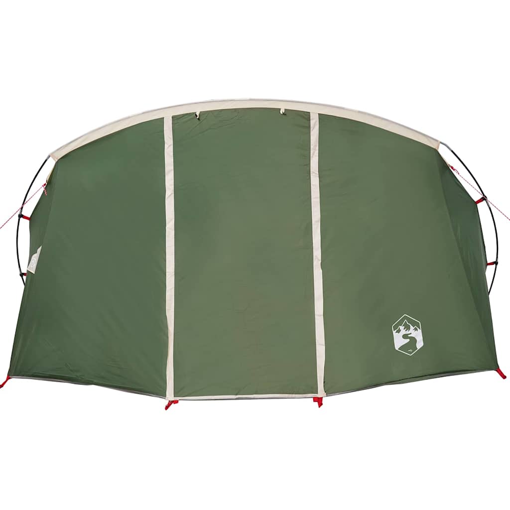 Tunnel Tent 4-Person met dak Groen en Wit 318 x 275 x 140 cm