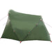 Tunnel Tent 4-Person met dak Groen en Wit 318 x 275 x 140 cm