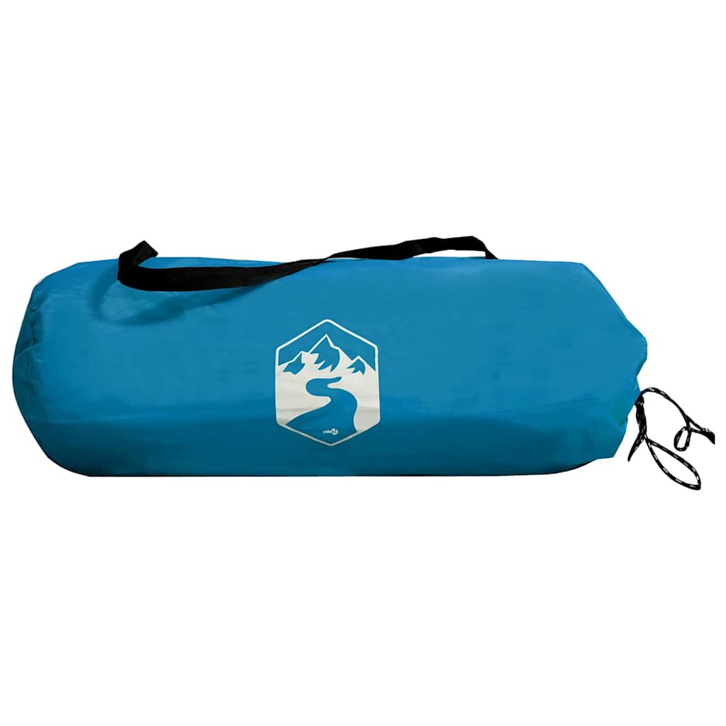 Tunnel Tent 4-Person met dak Blauw en Grijs 318 x 275 x 140 cm